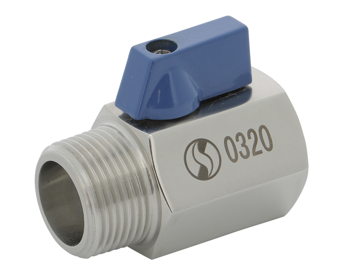 Stainless steel ball valve 732MF 1 piece body BSP 1/8''